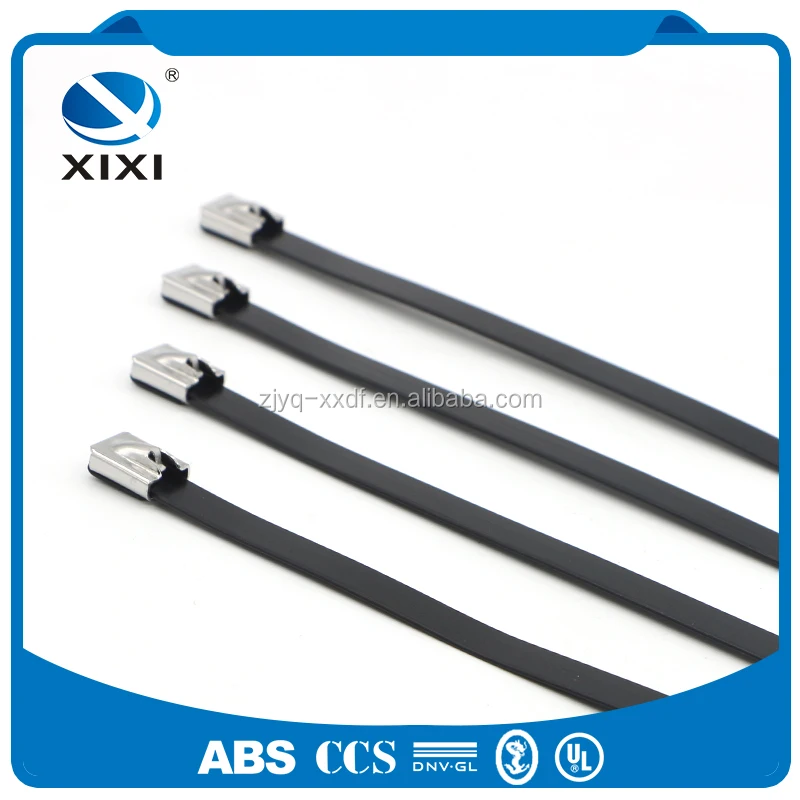
Coated Stainless Steel Cable Ties with UL (European Standard) 