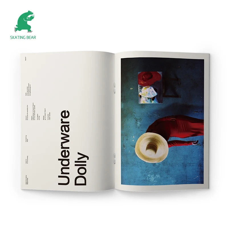 Saddle Stitch Binding Booklet Brochure Printing Service All Custom Free Sample Fast Shipping