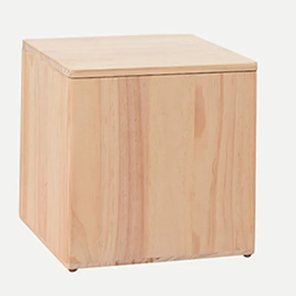 Custom Home Decor Wooden Stool With Storage Function Pine Wood Storage Stool step stool with drawer for storage space