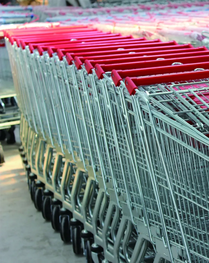 Euro Style Supermarket Shopping Trolley Cart