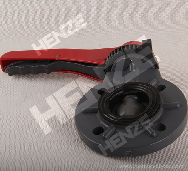 UPVC, CPVC, PPH, PVDF, FRPP Plastic Manual Butterfly Valve