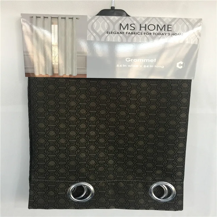 wholesale factory price jacquard 100% polyester printed curtain