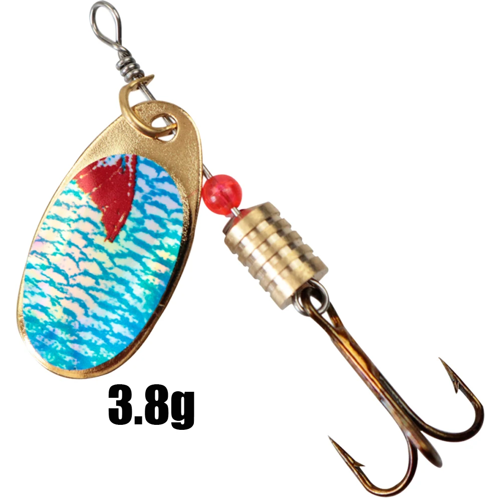 LUSHAZER spinner bait 3g-4.8g spoon lure metal Fishing Lures hard baits