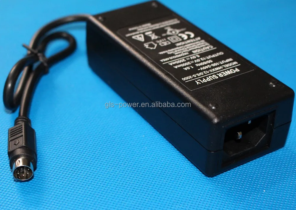 12V 5V dual output power supply with 4 pin din connector
