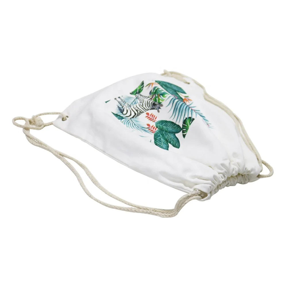 Good Price Printed Storage Sacks Packing Pouches Drawstring Bags for Travel Canvas Organic Cotton Accept Customized Logo CN;ZHE