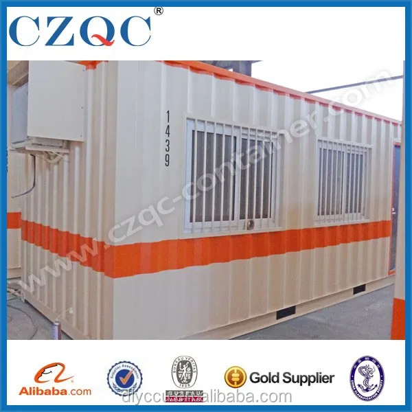 Steel container house 20ft with wooden floor container homes from China