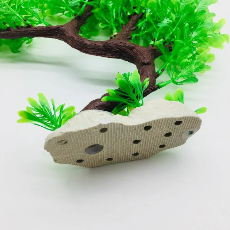HISIN 2019 Aquarium Ornamental Plants Bonsai Artificial