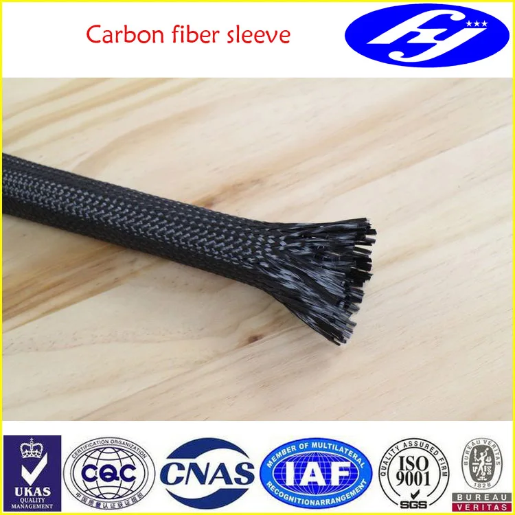 Toray 12K T700 woven carbon fiber sleeve/sleeving