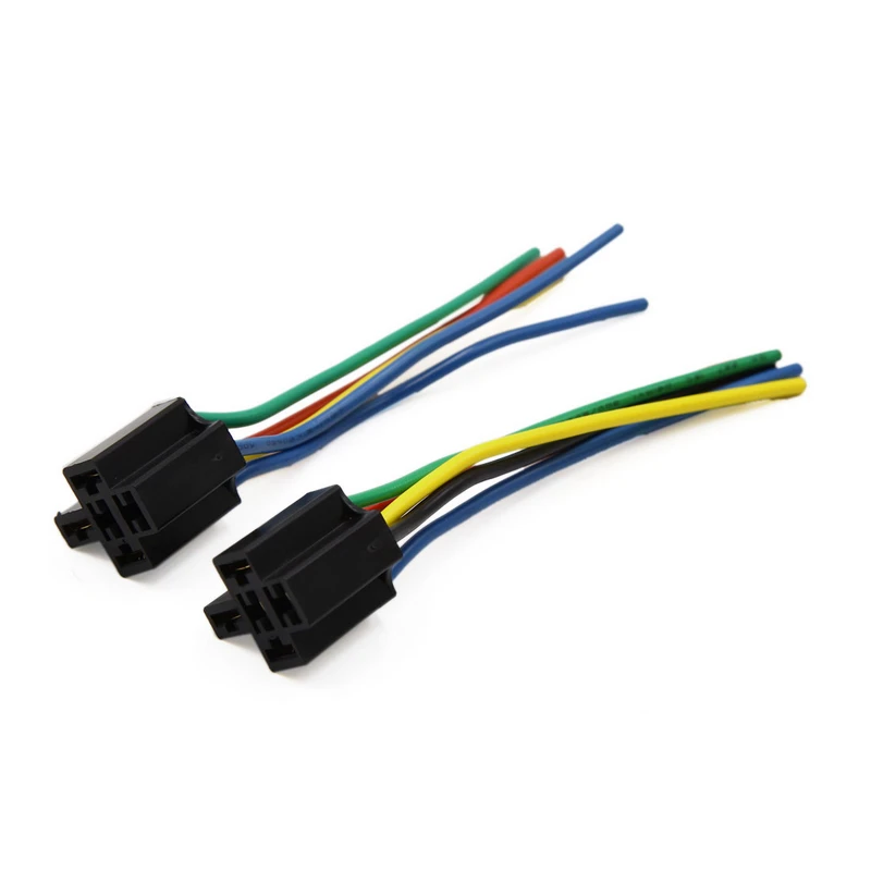 5 Terminals 5 Wires Relay Harness Socket Wiring Connector for Car Vehicle wire harness automotive