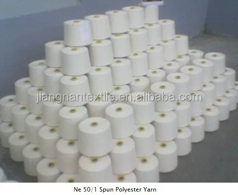 Recycled Polyester Dope Dyed yarn 24/2 Ne ring spinning weaving cone