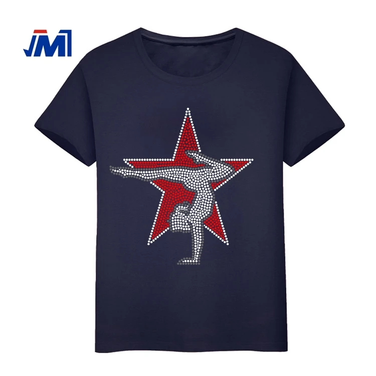 Gymnastics hot fix rhinestone appliques design for clothing