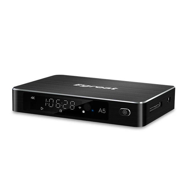 OEM Egreat A5 4k UHD menu HDR media player H.265/HEVC decoding play 3D 4k movie Support 3.5' HDD SATA NFS/SAMBA sharing