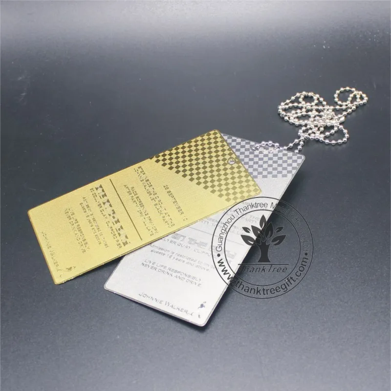 
Manufacturer wholesale logo engraved brass and stainless steel metal tag for furniture 