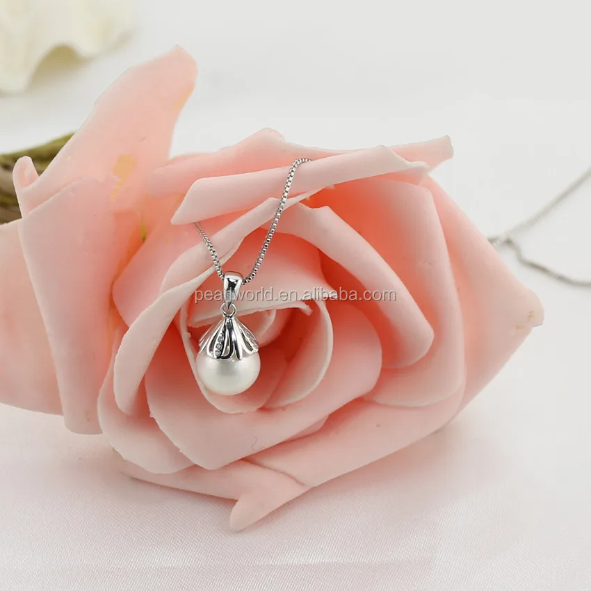 FEIRUN 10.5-11mm near round 3A wholesale price pearl pendant designs, wish pearl pendant, pure natural pearl pendant