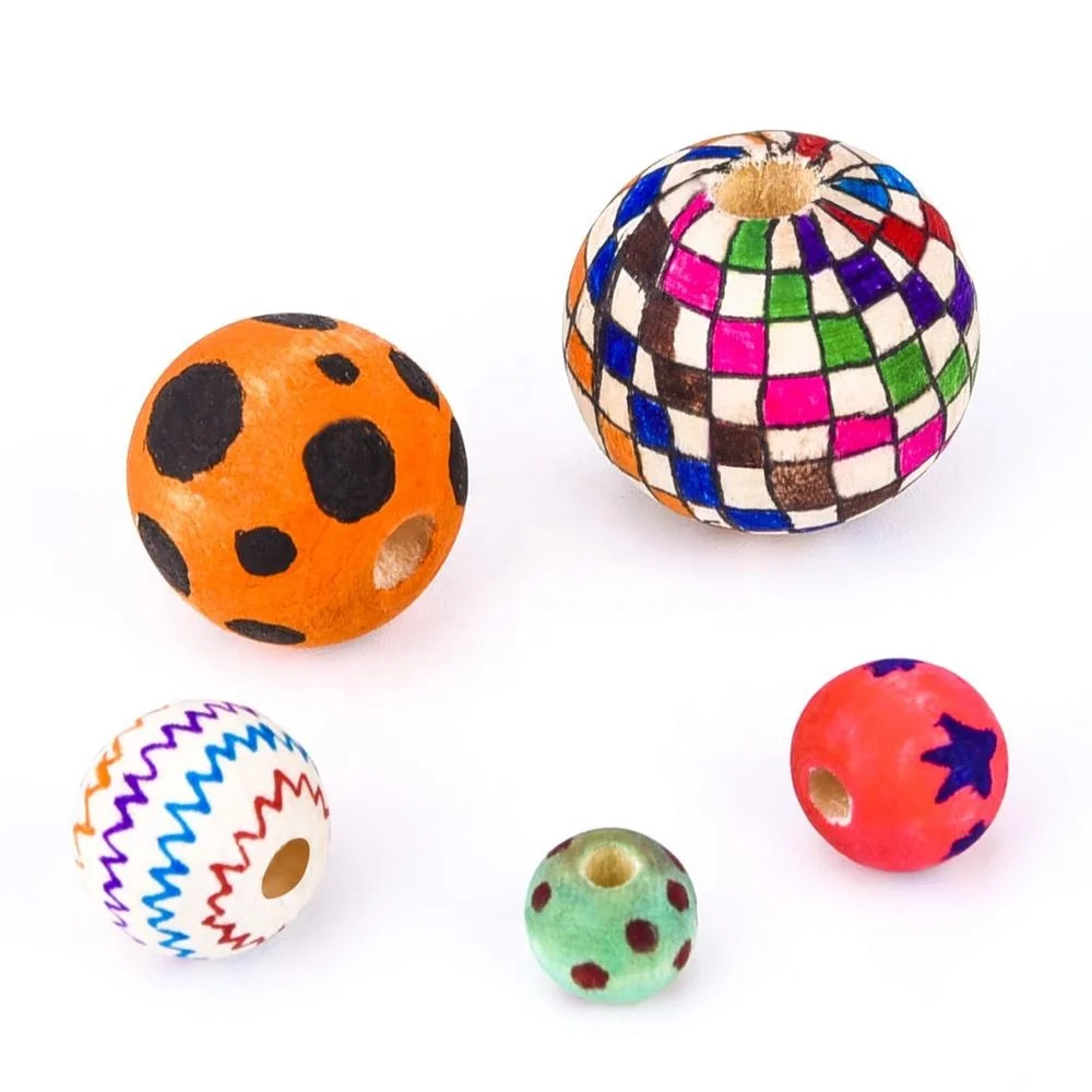 Supplier Good Price Wooden Beads Wooden Beads Craft Big Hole Wooden Beads