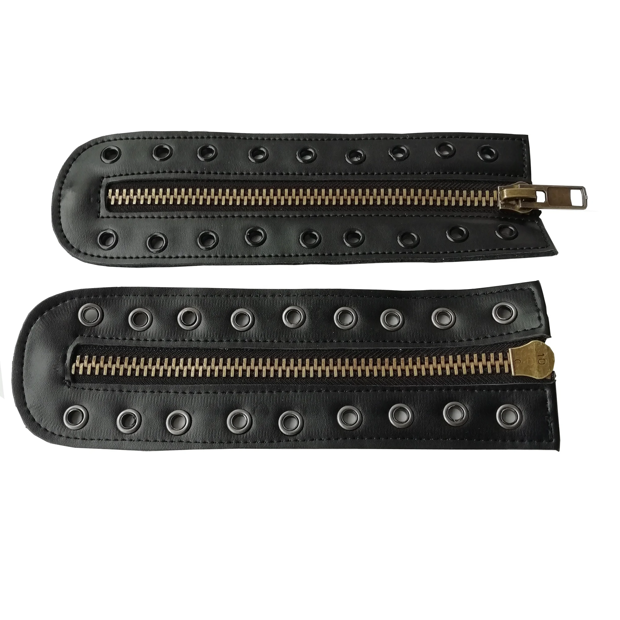 Wholesale High quality 9 hole copper zipper boots military