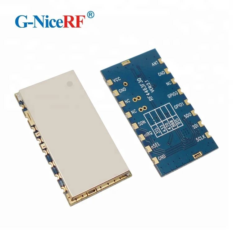 RF4463F30 +915MHz spring antenna 500mW Embedded FSK Remote control transmitter and receiver radio Si4463 rf module
