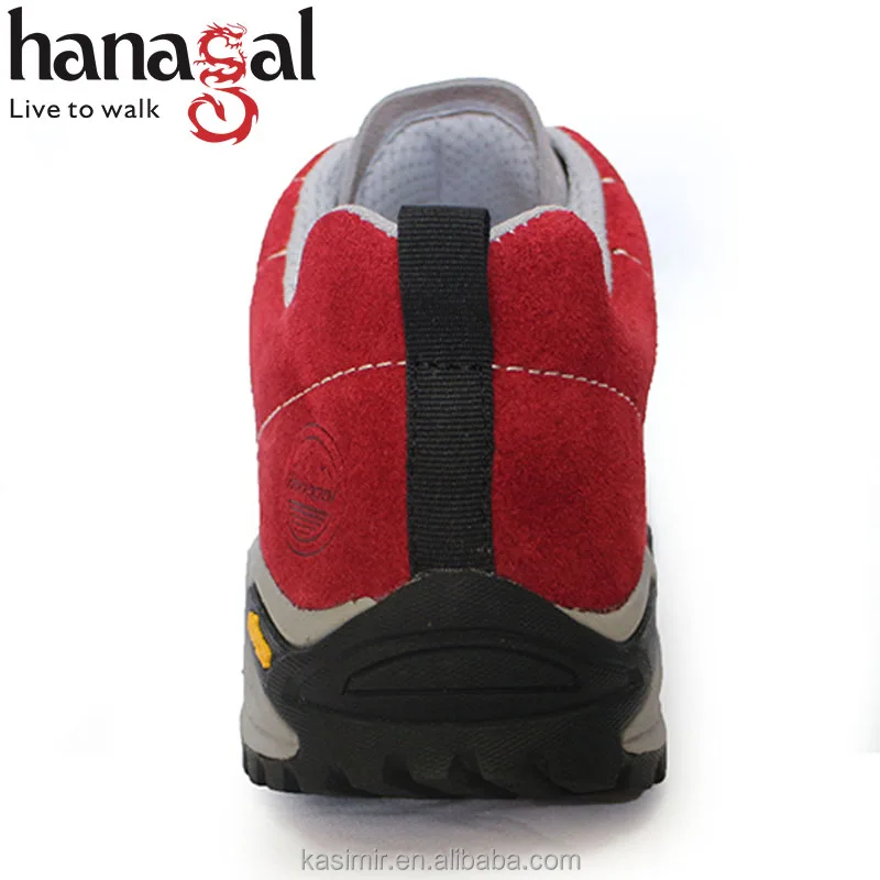 Men low cut waterproof suede leather trekking hiking shoes
