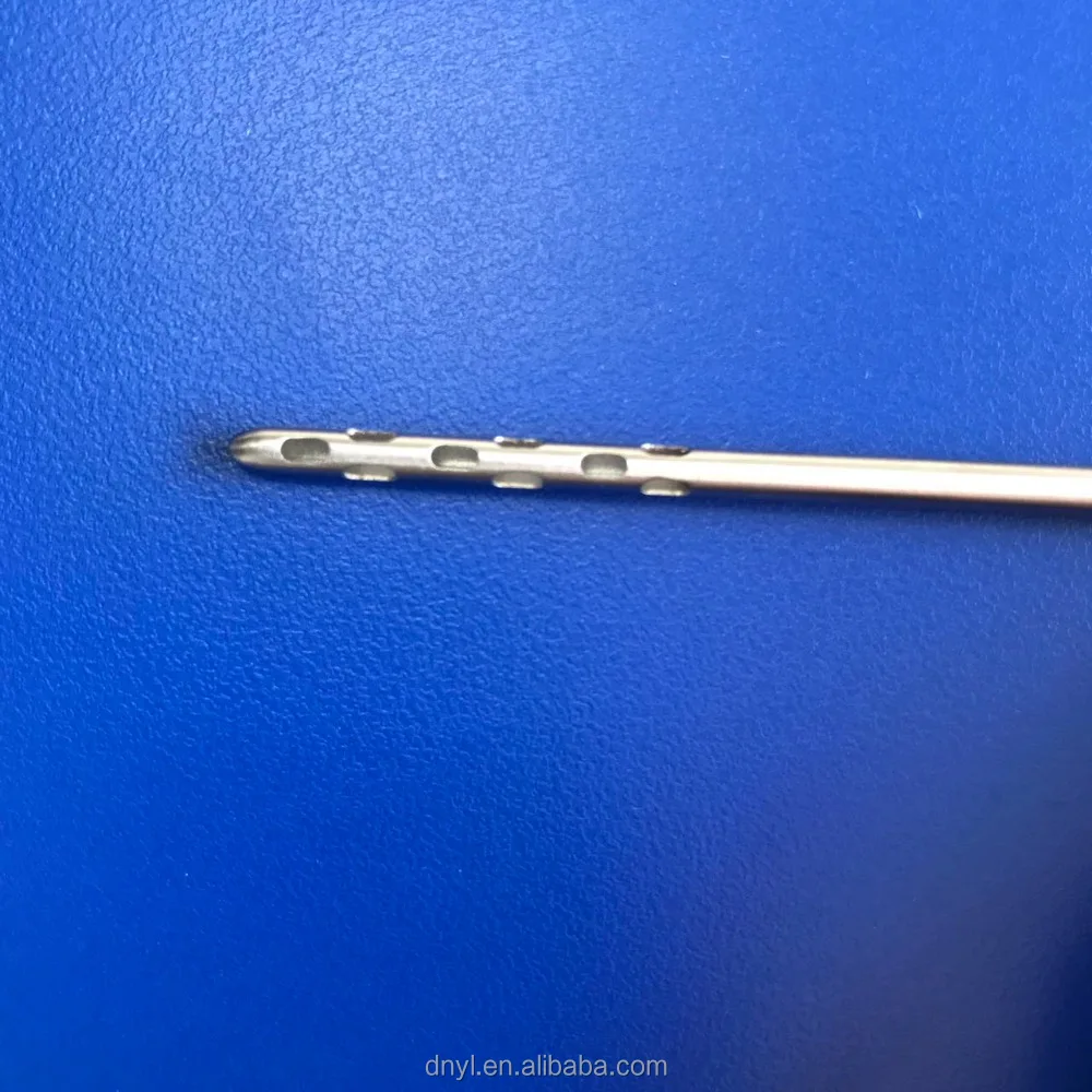 
stainless steel cannula Pyramid tip 9 holes cannula plastic surgery instruments liposuction equipment 