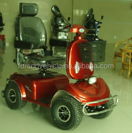 Wholesale 1200W power large size of four wheel Electric Mobility Disability Scooter