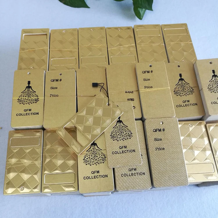 
 2019 г., пользовательские высококачественные логотипы из золотой фольги, бирки для одежды  