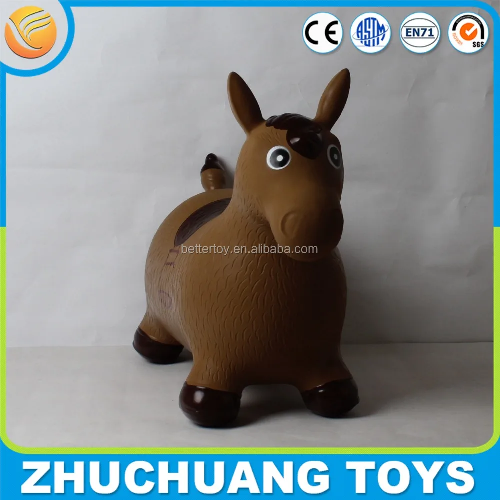 pvc inflatable riding horse bouncer toys