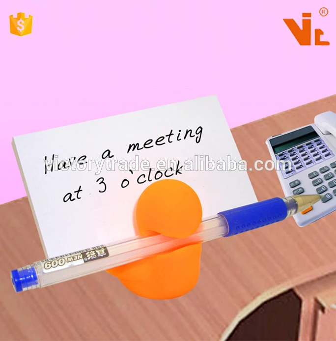 V-PH1315 Promotion gift creative yoga shape pen stand with memo holder