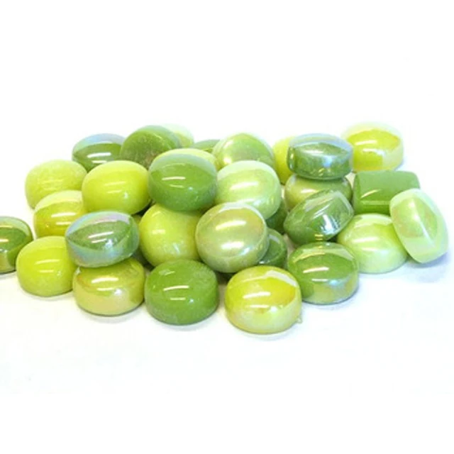 wholesale large colored decorative round glass gem stone for vase filler home decoration