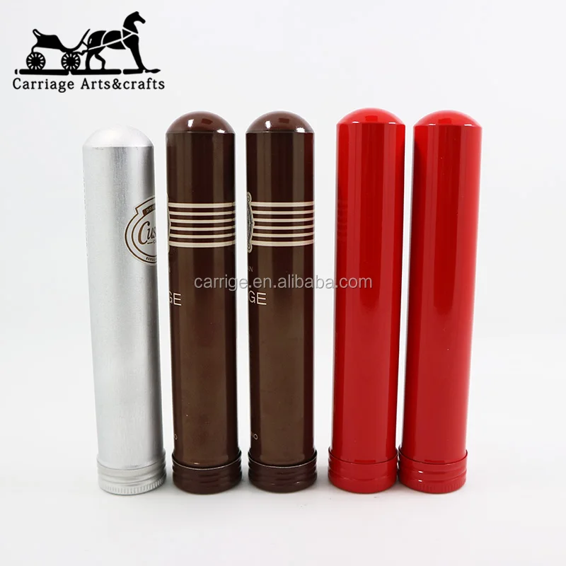 Empty Metal Cigar Tube Aluminum Cigar Packaging Factory