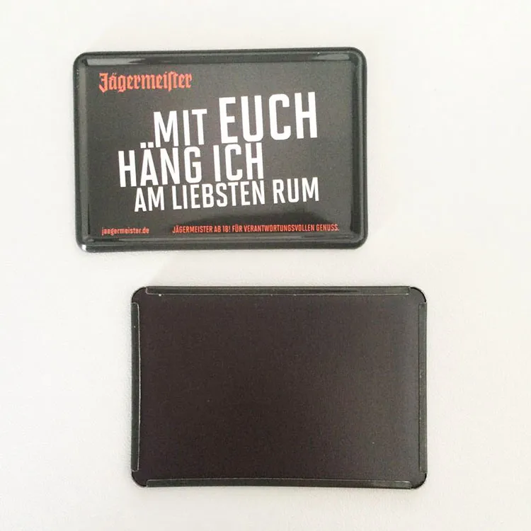 Factory Made Promotional Tin Plate Magnet Funny Metal Fridge Magnet for Home Decor