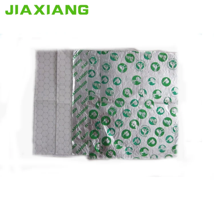 hamburger aluminum foil wrapper papers