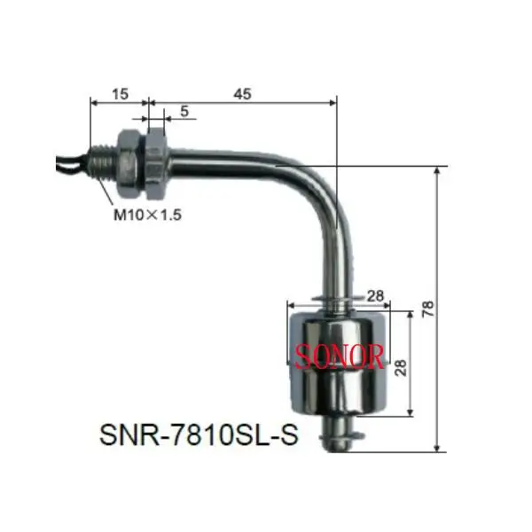 liquid float switch/water level sensor