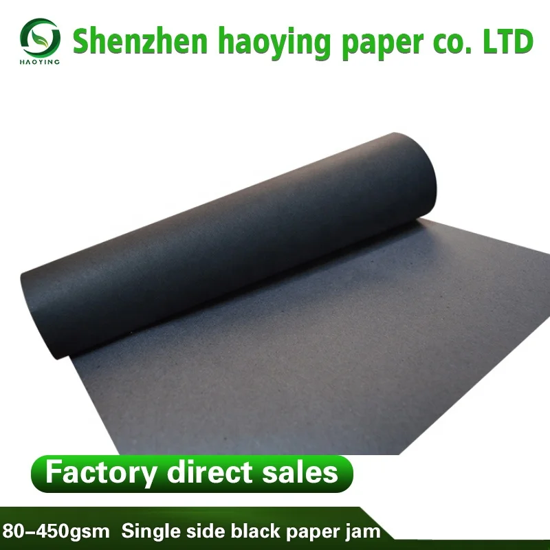 custom wrapping Black kraft paper,Black paper,double side black paper roll