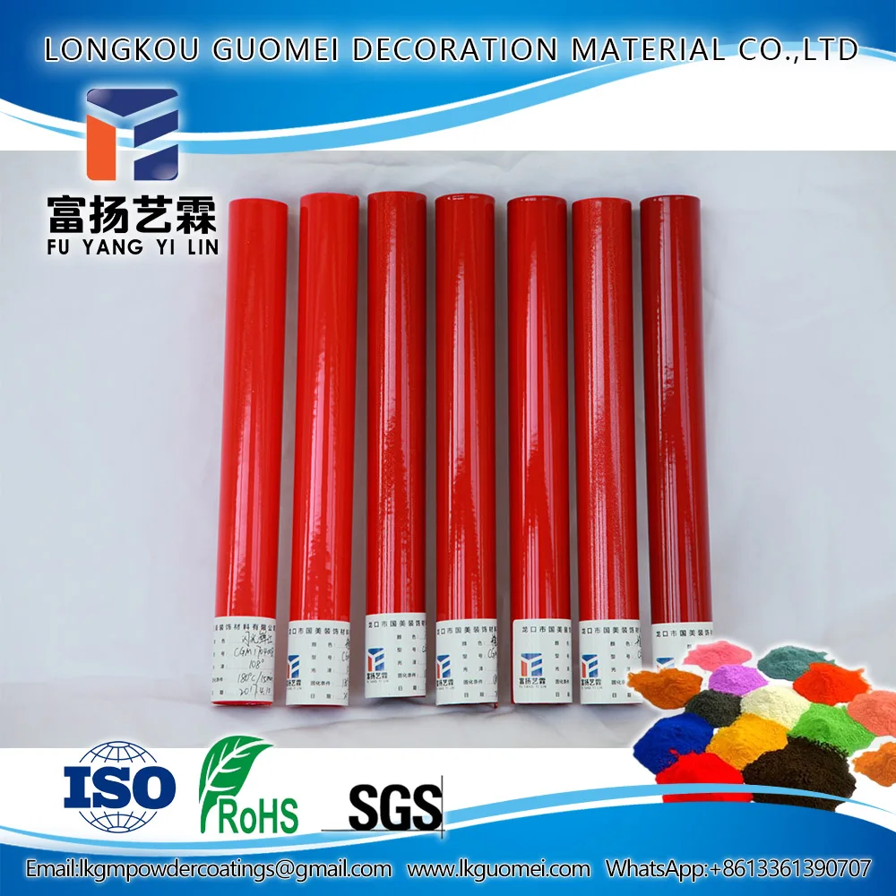 Красный Гладкий Электроизоляционные электростатическое порошковое покрытие