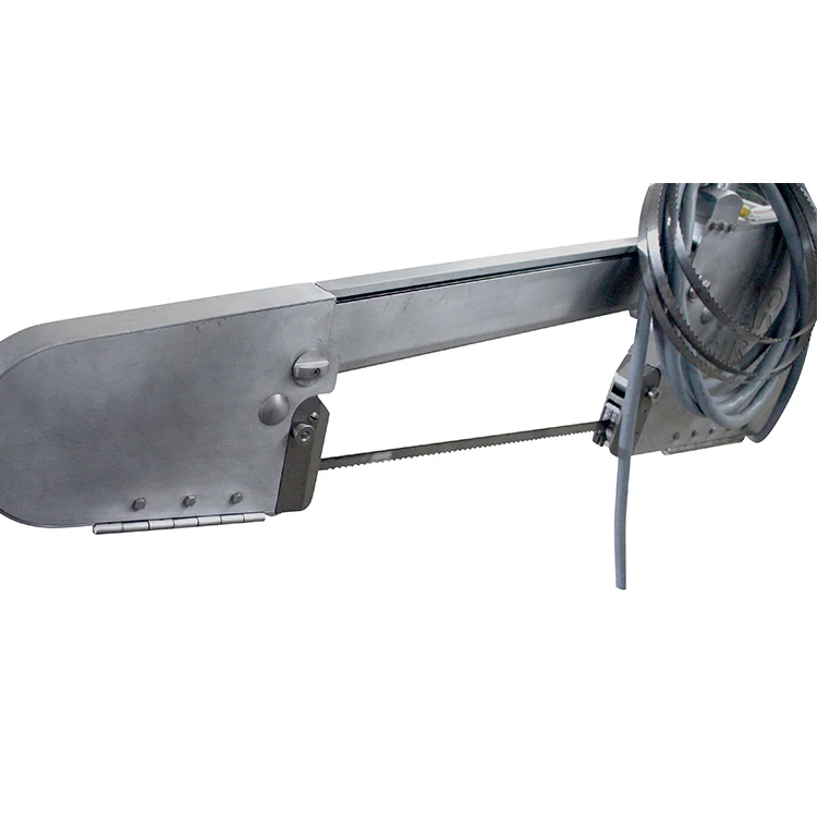 Jarvis Buster X electrically powered band saw and carcass saw for cow slaughterhouse