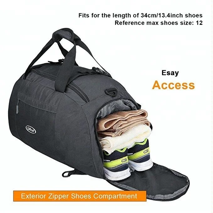 Sublimation logo back pack bags with cooler compartment,Fitness Sports Gym Bag with Shoe Compartment