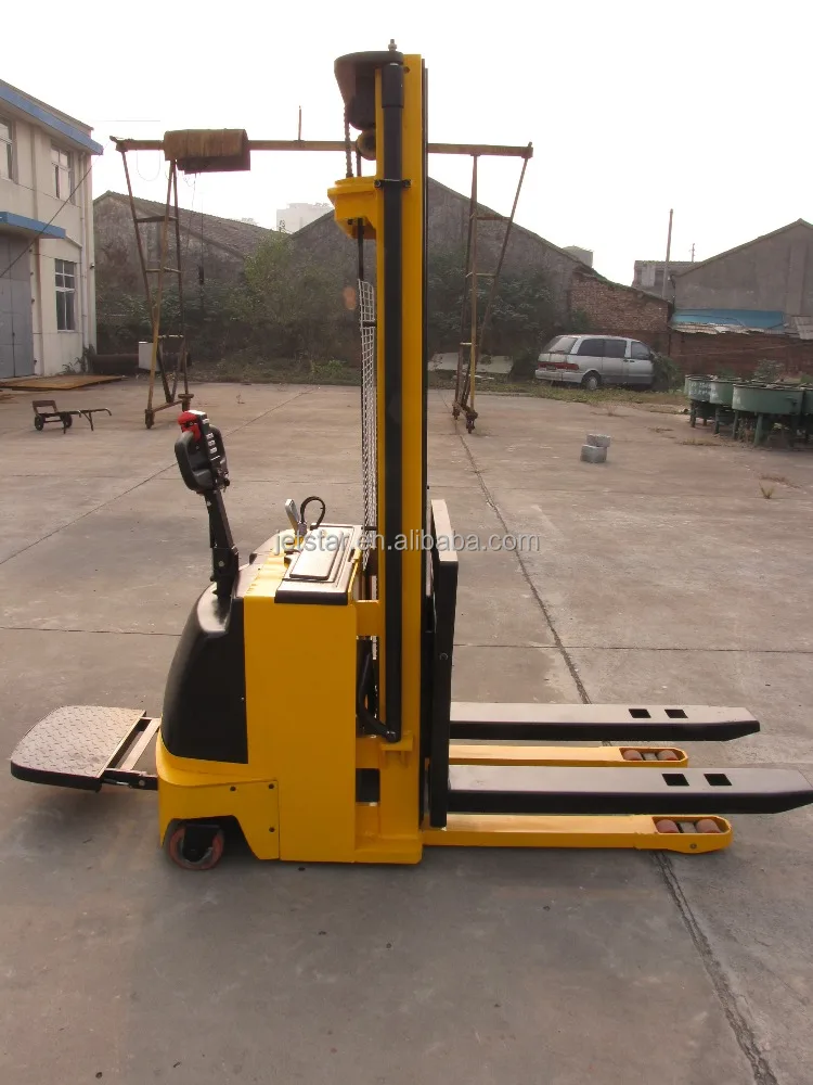 
3m Cargo handling small electric pallet stacker fork lift 