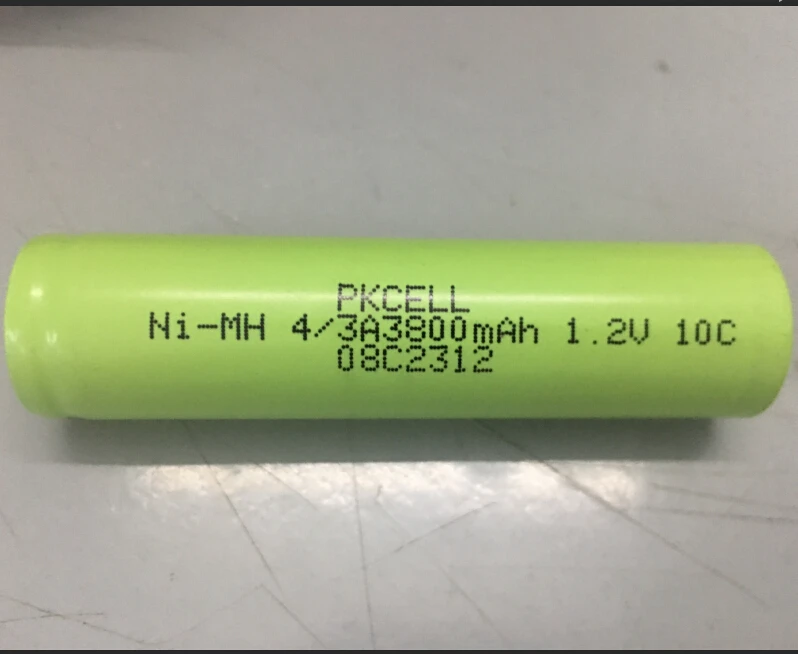 High capacity pkcell  nimh 1.2v  1/2aa 500mAh 600mAh rechargeable battery