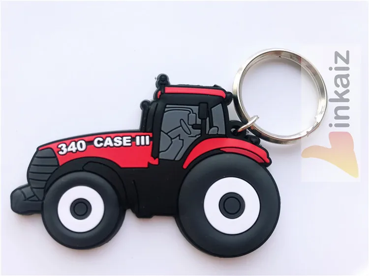 dongguan Promotion gifts custom truck keyring PVC mini forklift keychain 3d custom car keychain