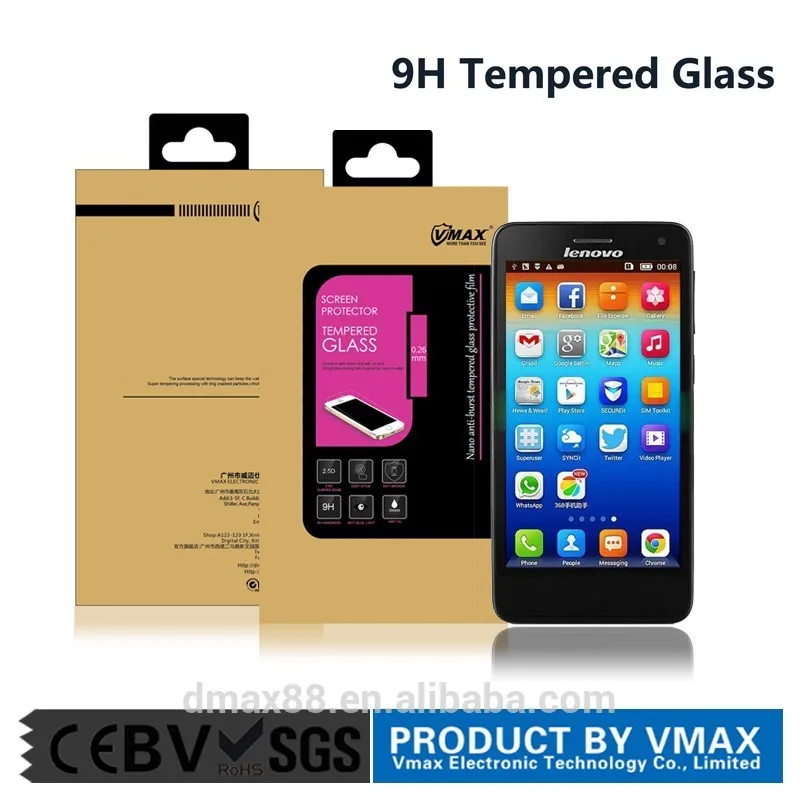0.33mm 2.5d 9h борьбе сломанной закаленное стекло протектор экрана для lenovo s660