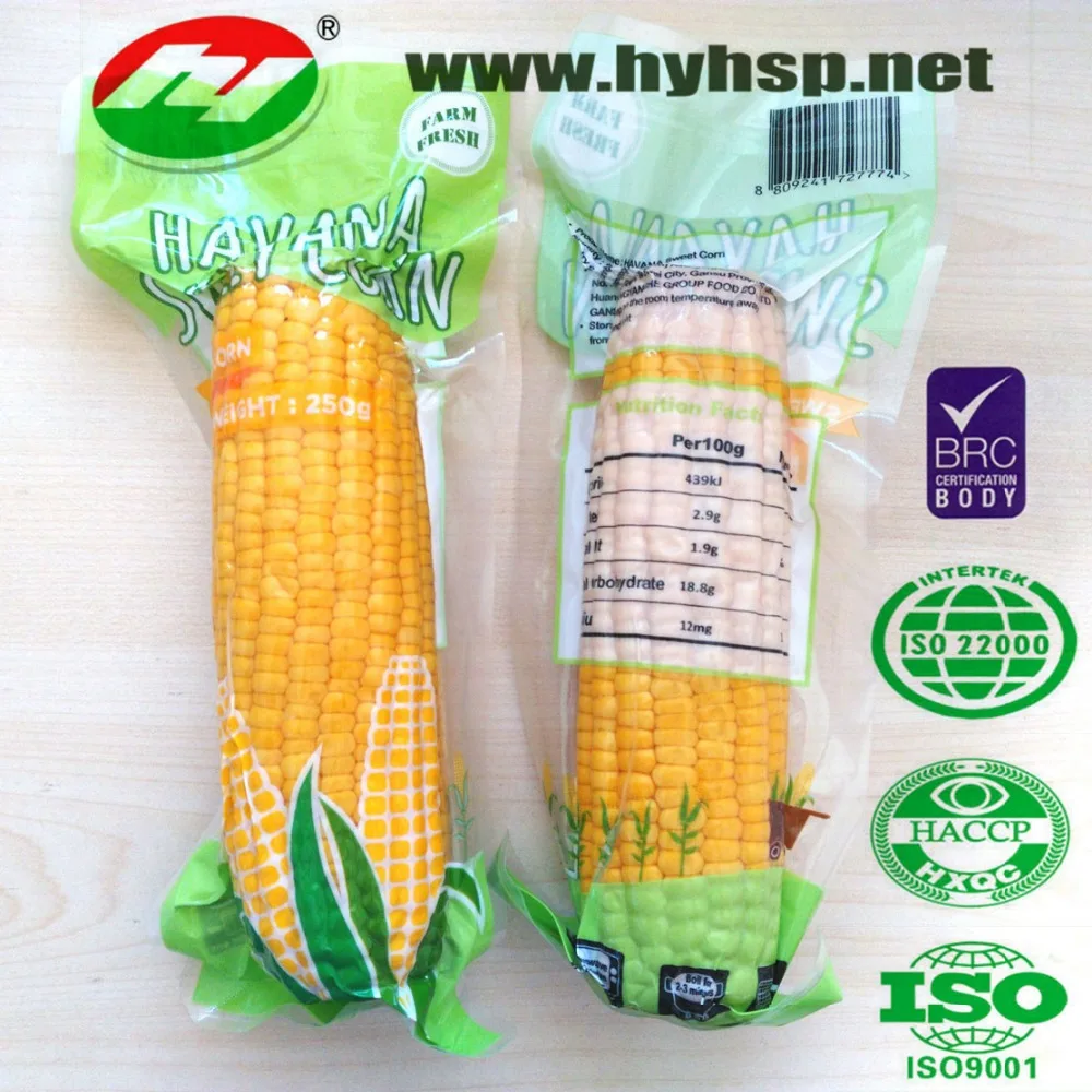 
Vacuum Packed Fresh Sweet Corn 
