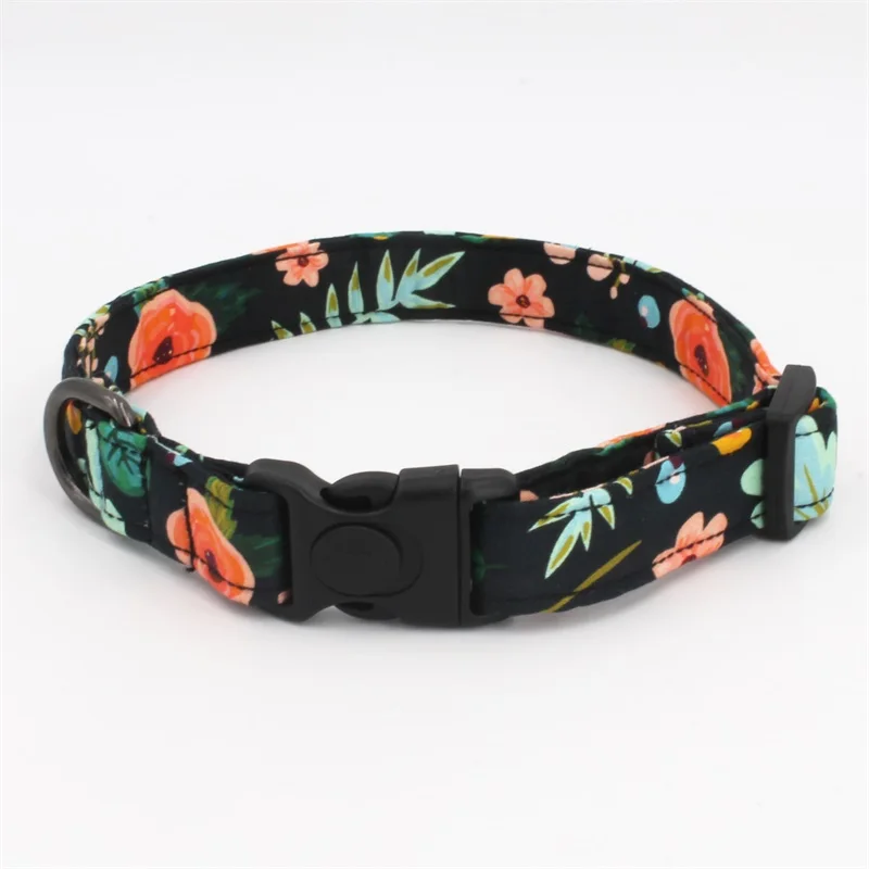 
floral personalized pet bow tie dog bandana collar with handmade wholesale for holidays gifts 