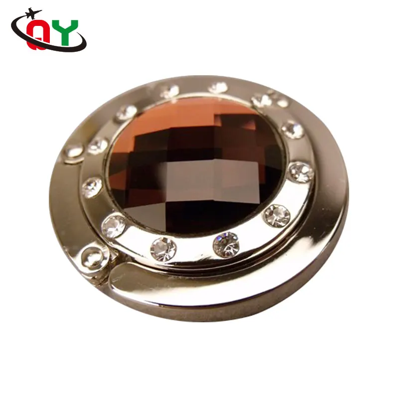 2023 wholesale cheap color bag hanger hook zinc alloy custom logo metal bag holder