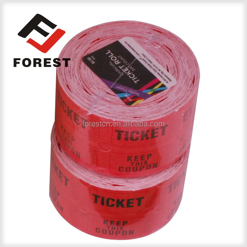 Supply raffle tickets, lottery ticket printing