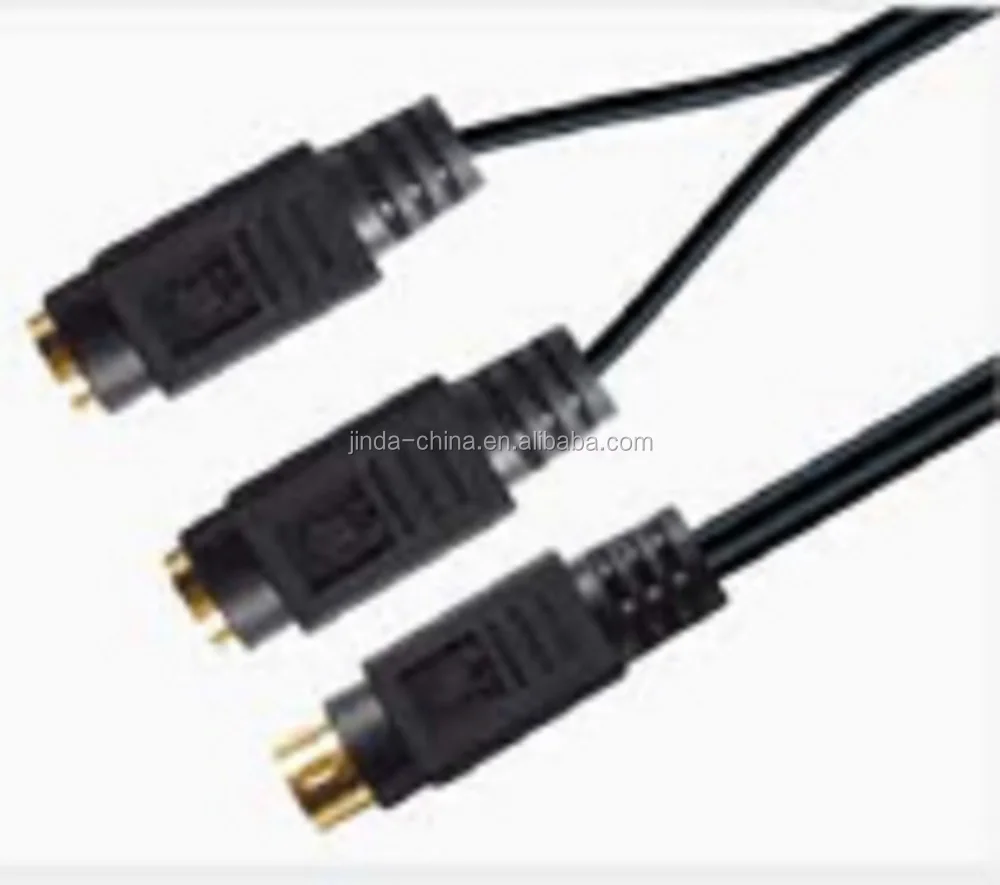 S-Video cable 4p 1:4 mini DIN-plug, Video Cable, Supervideo cable