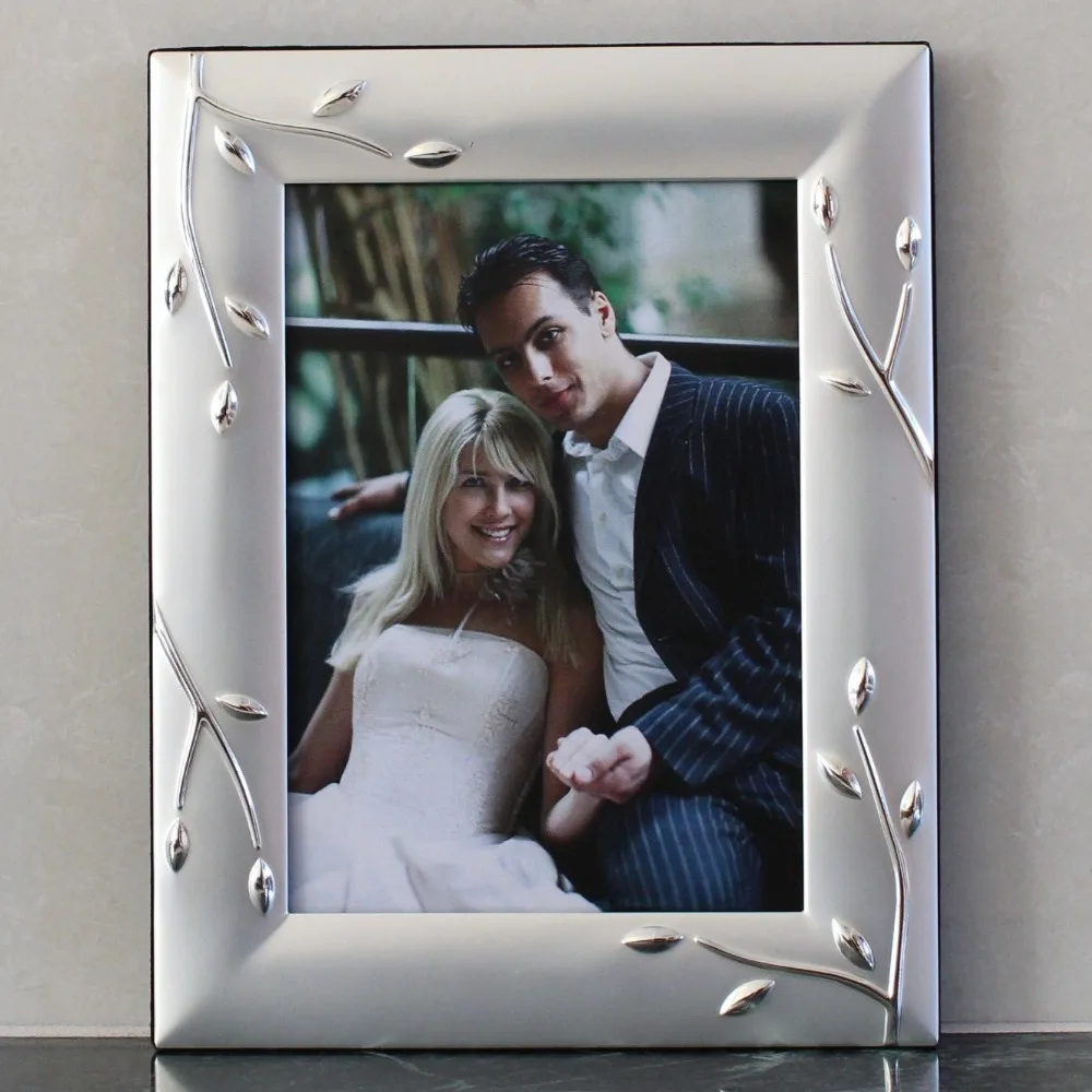 High Assorted Design Silver plated metal photo frame KJJ-10