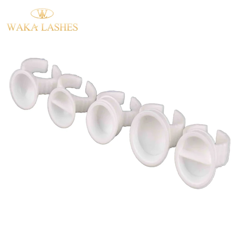 high quality multi-function eco-friendly reusable silicone/crystal eyelash extension tools glue ring cup