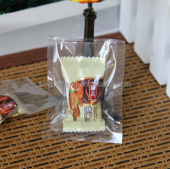 security clear plastic seal snack packaging pe pet nylon bag for candy