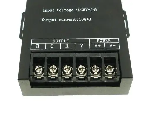 
DC5-24V 30A RGB LED Amplifier for Flexible LED Strip Power Repeater Console Controller 