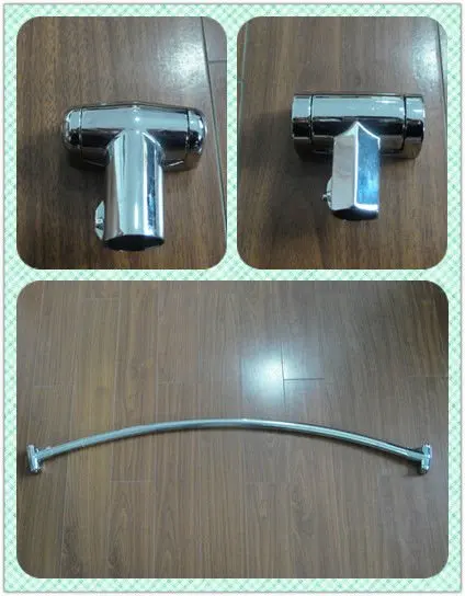 crescent shower curtain rod